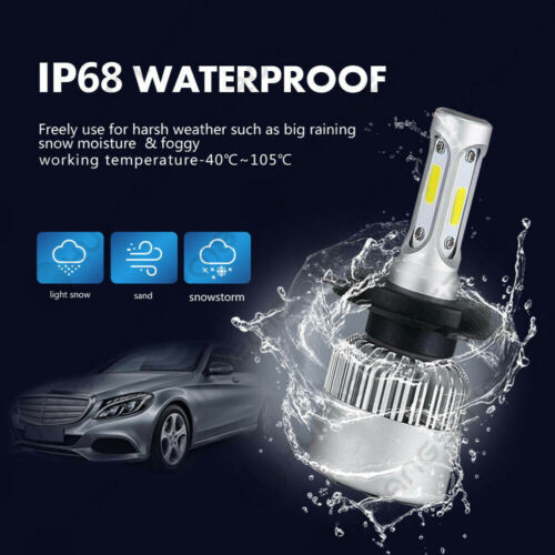 H4 LED Motorcycle Headlight Bulb Hi/Lo Fog Light Lamp For Yamaha Kawasaki Ducati - Fresh Stock Dated February 2026