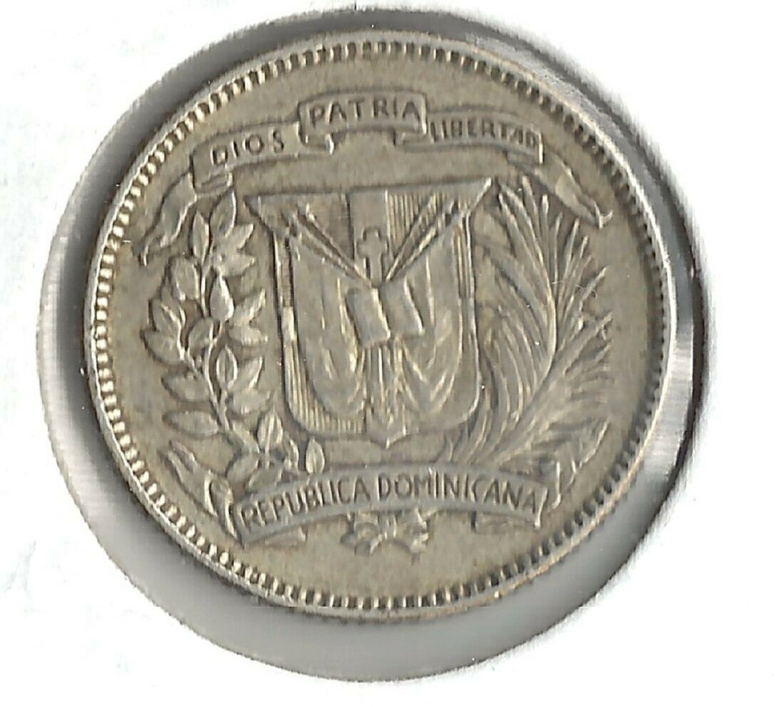 Coin Dominican Republic 10 Centavos 1939 KM19, silver, combined shipping - Fresh Stock Dated February 2026