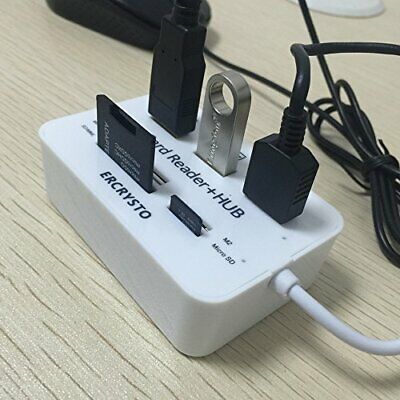 Card Reader and 3 Ports USB Hub High Speed External Memory Card Reader MS Micro - Fresh Stock Dated February 2026