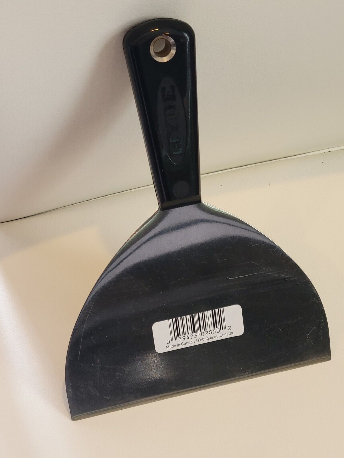 Hyde Tools 02850 Black & Silver Flexible Joint Knife, High Carbon Steel, 6