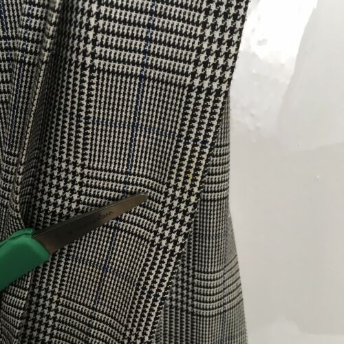 Vintage Black White Plaid Pleated Skirt Academia Work School Wear fits Medium 28 - Fresh Stock Dated February 2026