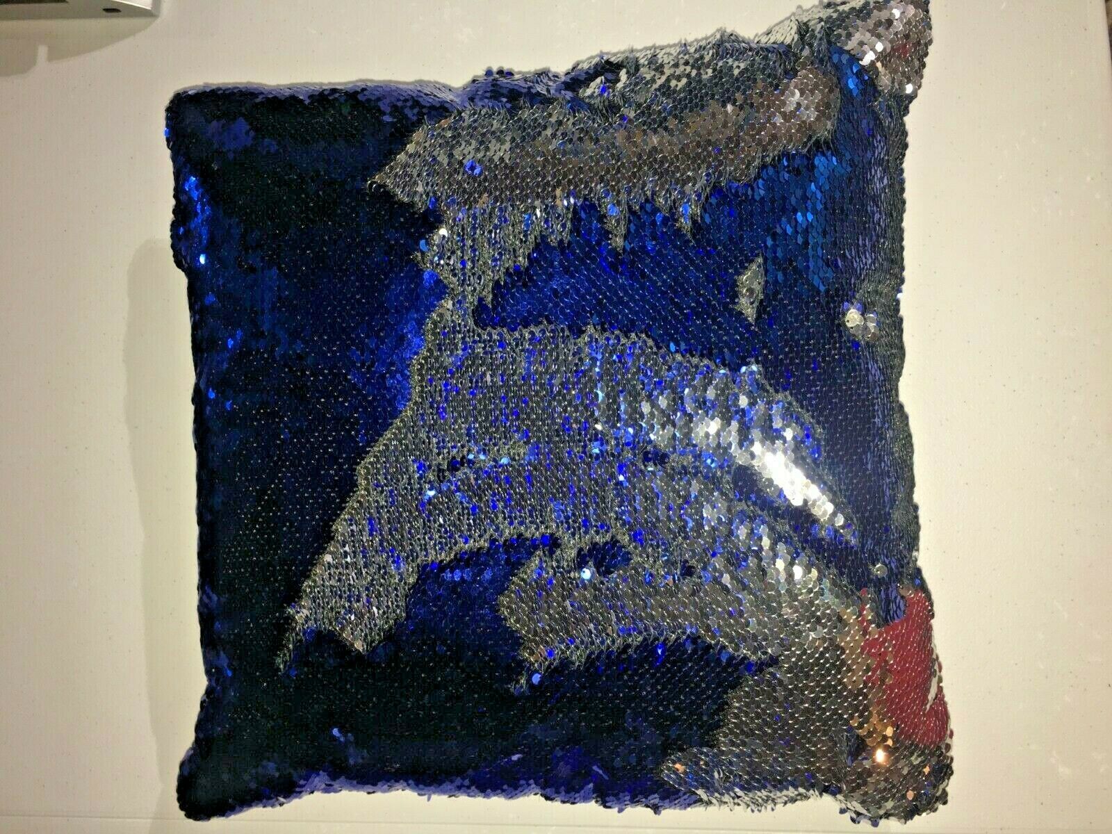 Royal Blue Two Way Silver Pillow Case/Pillow 14