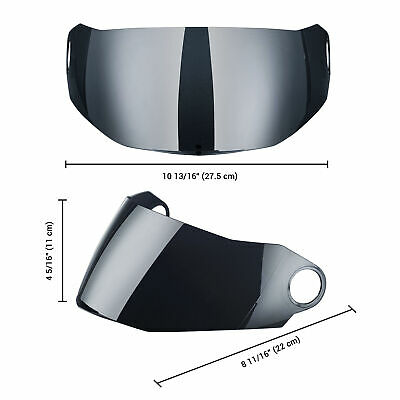 AHR RUN-F Replacement Motorcycle Helmet Face Shield Front Visor PC - Fresh Stock Dated February 2026