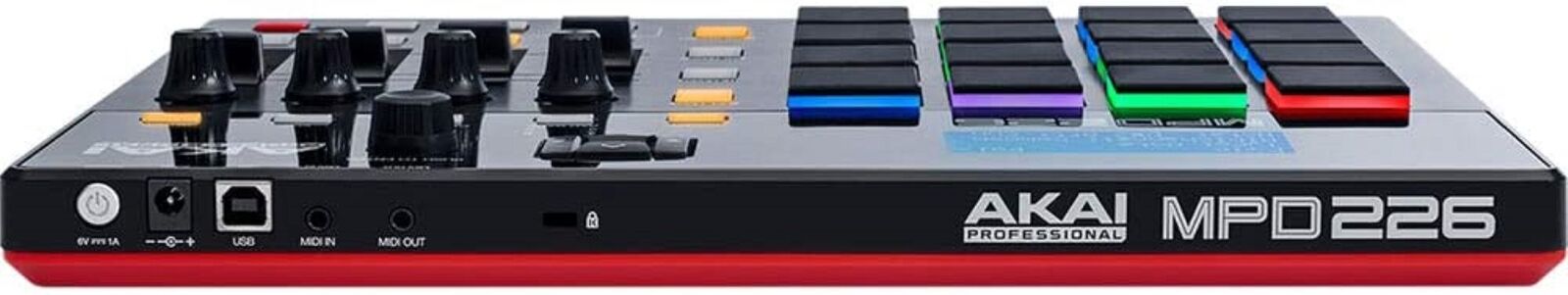 Akai MPD226 MIDI USB Pad Drum Beat Controller + 4 Port USB Hub + Cable & Ties - Fresh Stock Dated February 2026