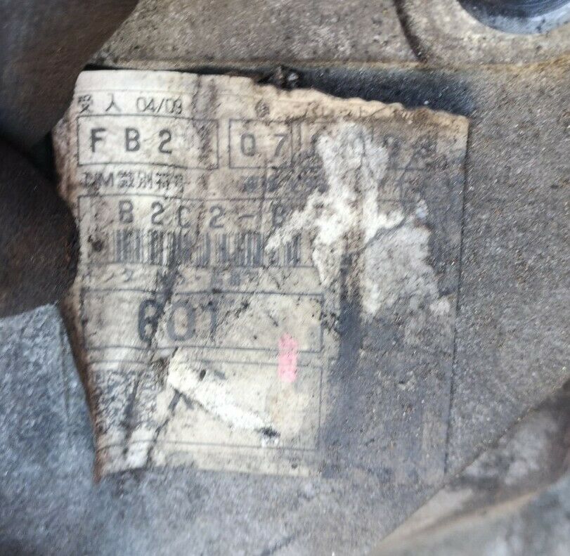 Mazda 6 GEARBOX MANUAL TRANSMISSION 6 SPEED FB2 B2C2 B - Fresh Stock Dated February 2026