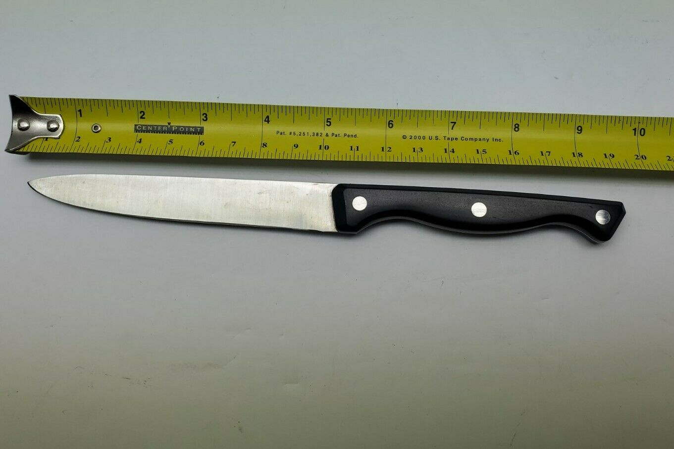 Set Of 3 Pampered Chef Knives With Self Sharpening Sheaths 8” 5” 3” Blades black - Fresh Stock Dated December 2025