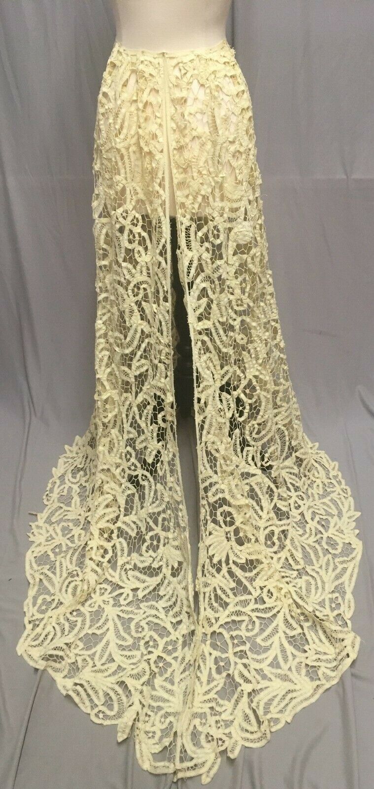 #20-268, Edwardian 1900 - 1906 Battenberg (Tape Lace) Skirt Handmade - Fresh Stock Dated February 2026