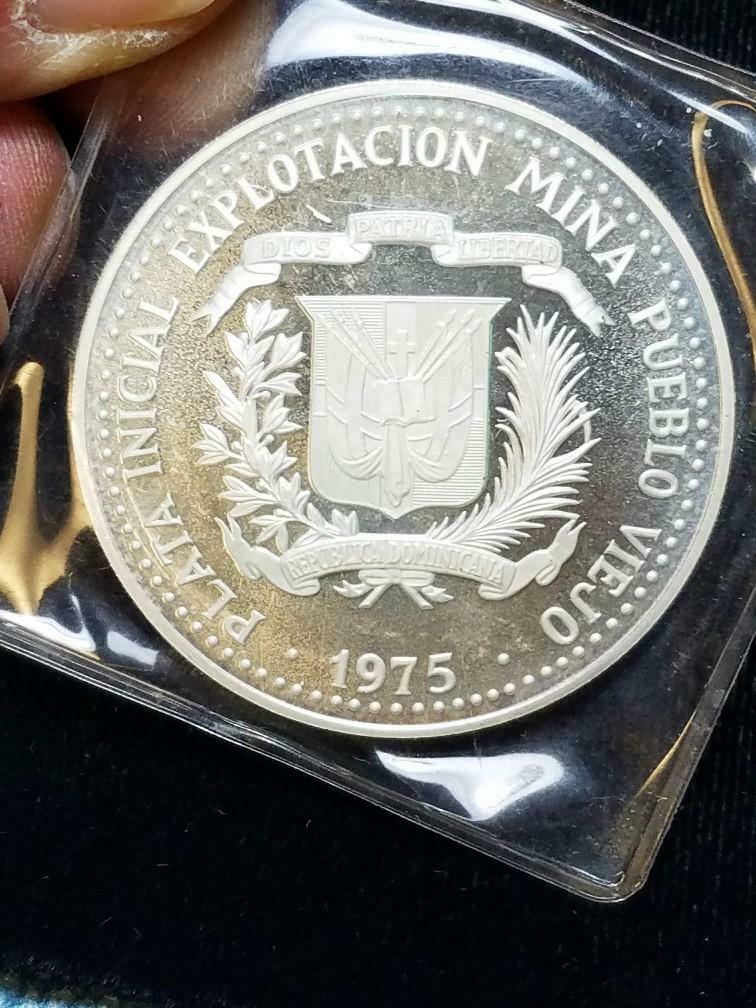1975 Dominican Republic 10 Peso Silver - Fresh Stock Dated February 2026