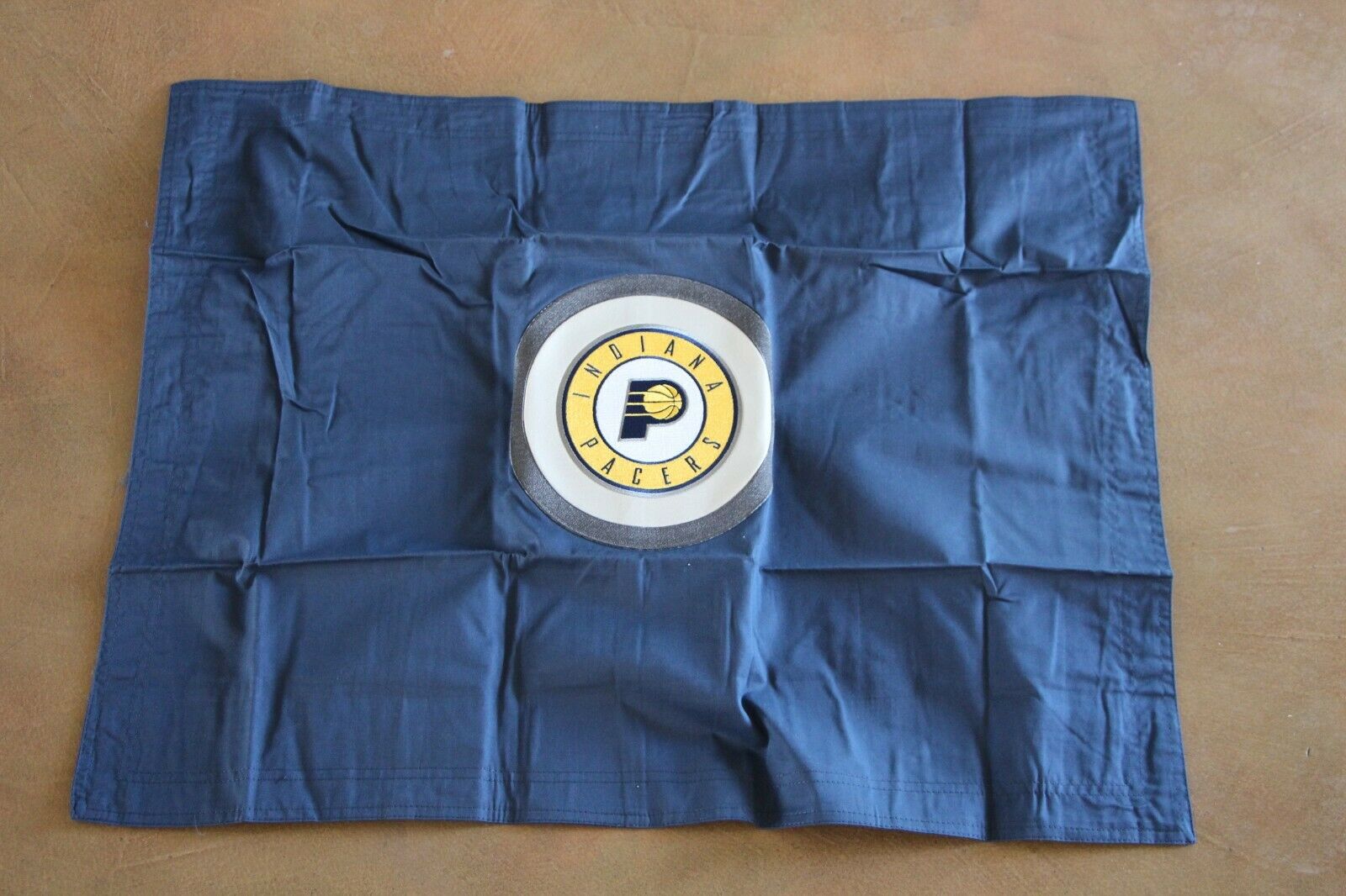 POTTERY BARN Teen NBA Indiana Pacers Basketball Patch Standard Sham Blue - Fresh Stock Dated December 2025