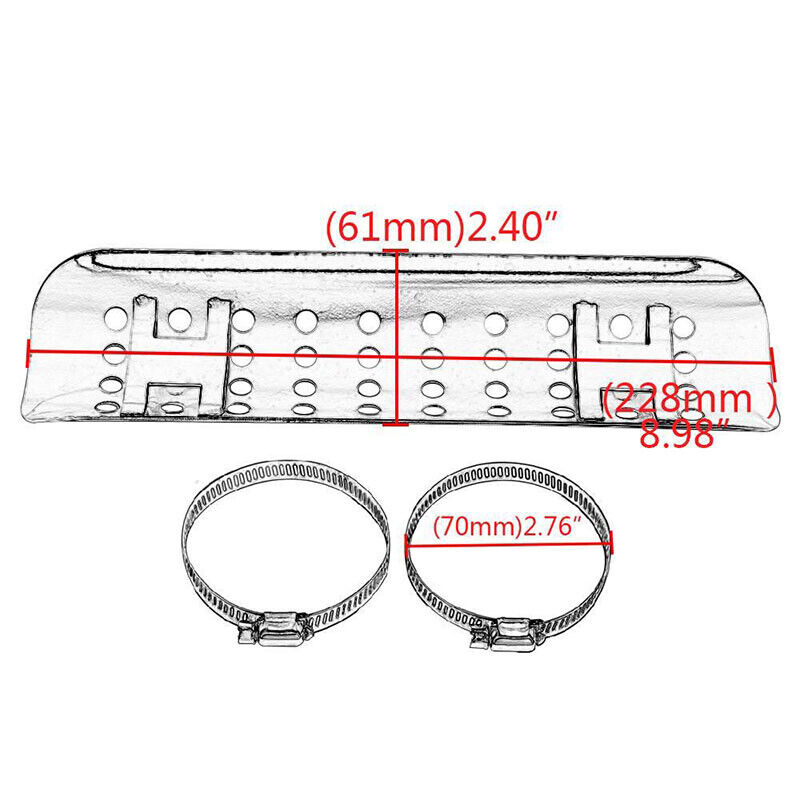 USA Exhaust Muffler Pipe Heat Shield Cover Guard Protector Motorcycle for Honda - Fresh Stock Dated February 2026