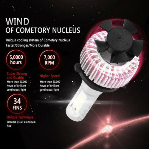 H4 LED Motorcycle Headlight Bulb Hi/Lo Fog Light Lamp For Yamaha Kawasaki Ducati - Fresh Stock Dated February 2026