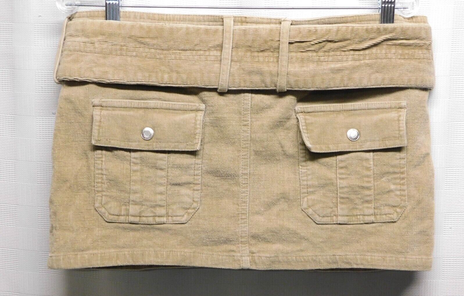 Vintage ROOMMATES mini Go Go skirt Corduroy stretch Sz 7/8   70’s Tan Hipster - Fresh Stock Dated March 2026