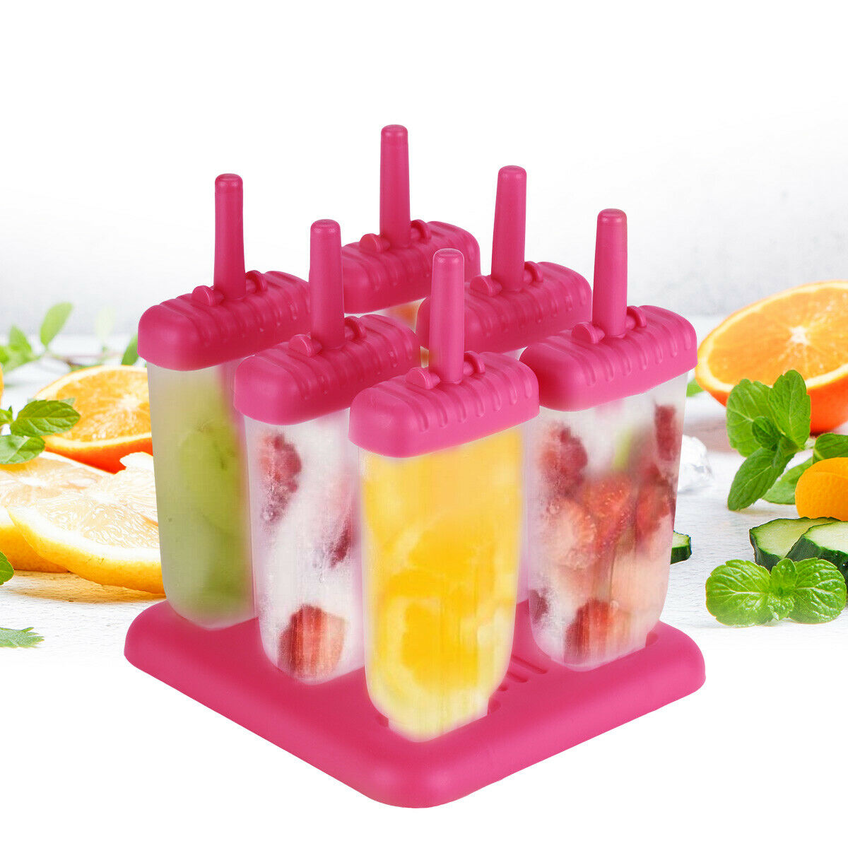 Kitchen Pop Popsicle Mold Maker Lolly Tray Pan DIY Frozen Ice Cream Mould New - Fresh Stock Dated December 2025