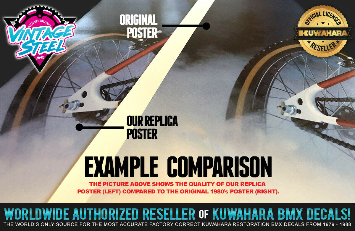 ET - Kuwahara E.T. BMX Poster 23x35 (Original Size) - The Extra Terrestrial 1982 - Fresh Stock Dated December 2025