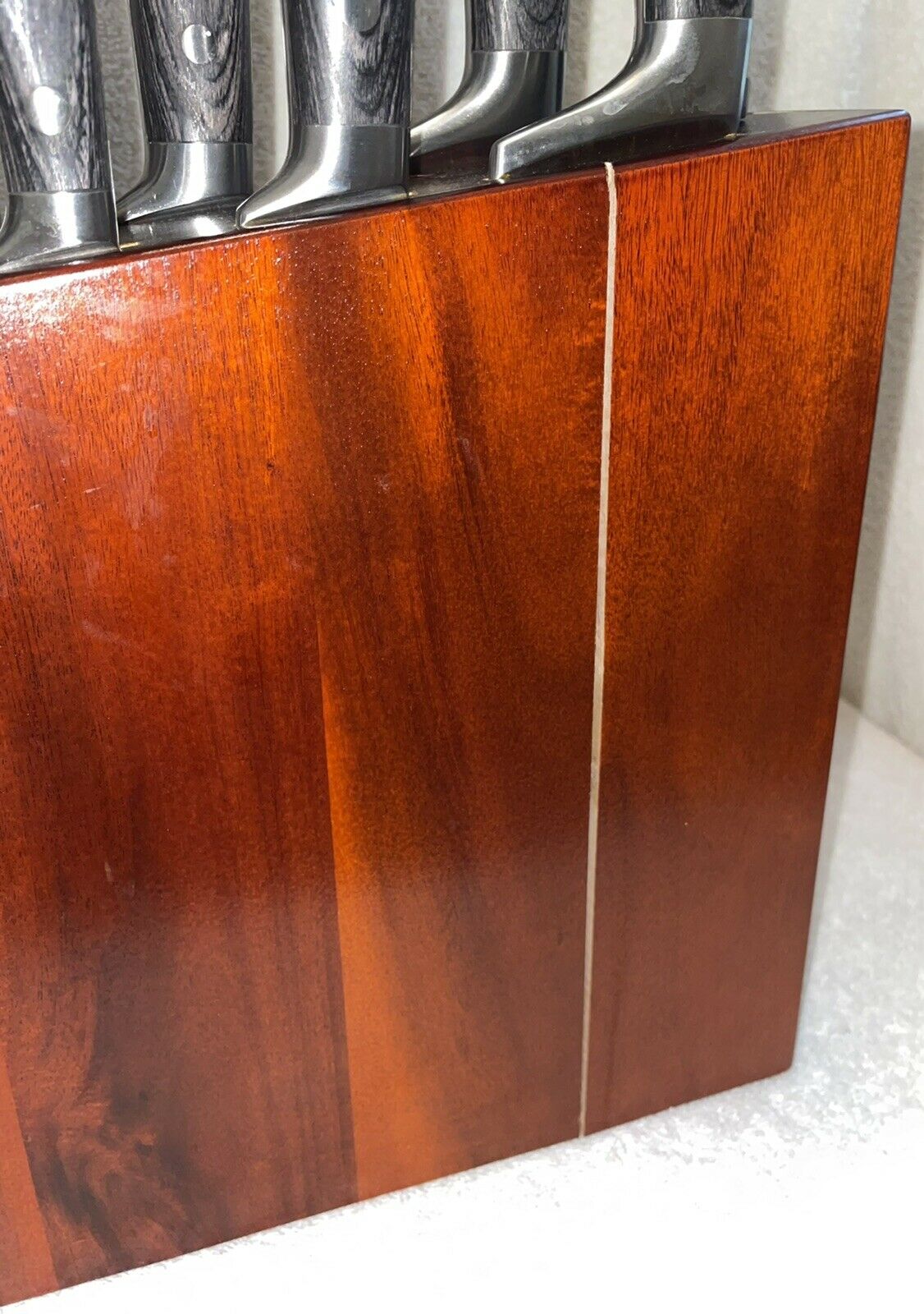 USED DALSTRONG Knife Block Set 8 Pc Gladiator Series German READ DESCRIPTION - Fresh Stock Dated December 2025