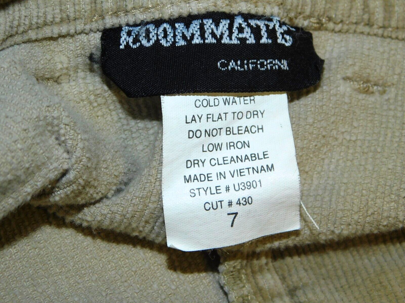 Vintage ROOMMATES mini Go Go skirt Corduroy stretch Sz 7/8   70’s Tan Hipster - Fresh Stock Dated March 2026