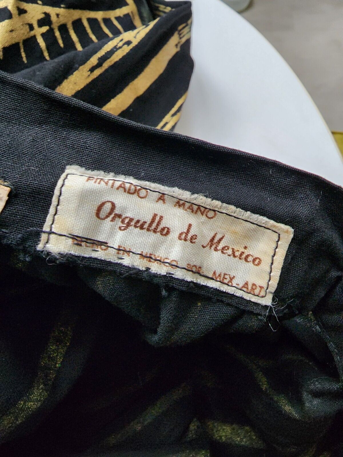 True 1950s Vtg W26-30 Mexican Hand Painted Circle Skirt Mexico Swing Full Dance - Fresh Stock Dated March 2026