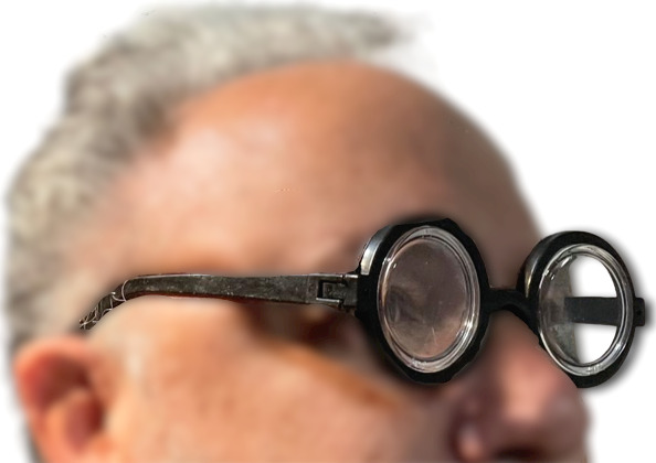 Funny MAGIC NERD GLASSES Eye Dork Thick Lenses Coke Bottle Joke Gag Black Round - Fresh Stock Dated December 2025