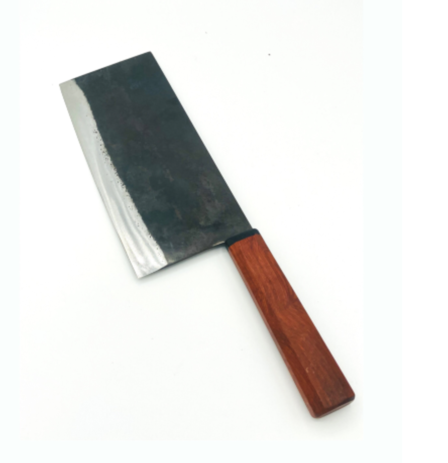 DaoVua 2.0 Chinese Cleaver 210mm Handmade Carbon Steel Kitchen Knife Wood Handle - Fresh Stock Dated December 2025