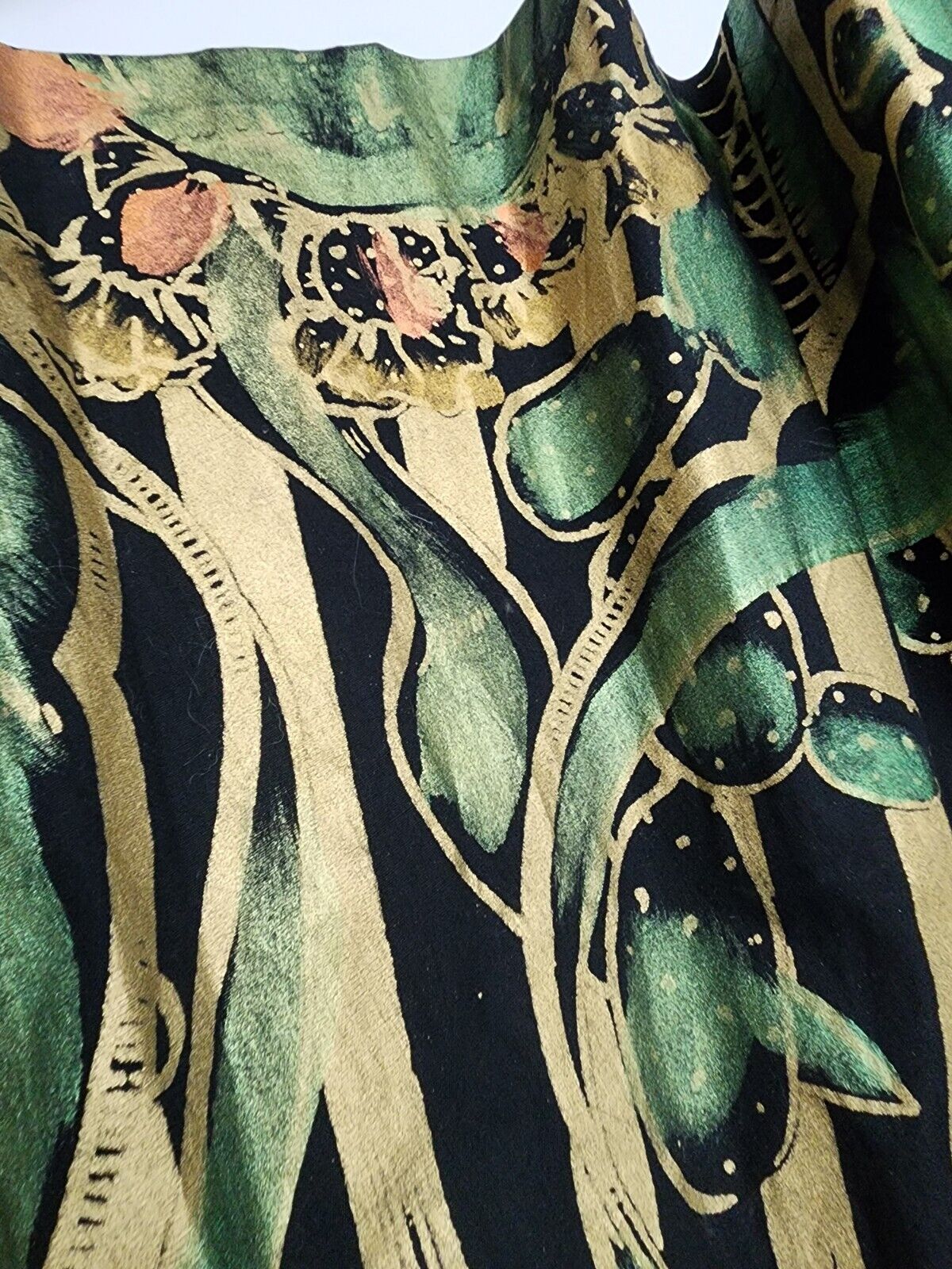 True 1950s Vtg W26-30 Mexican Hand Painted Circle Skirt Mexico Swing Full Dance - Fresh Stock Dated March 2026