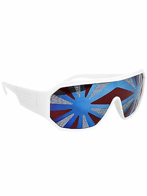 Red White And Blue Starburst Sunglasses Macho Man Randy Savage Wrestler America - Fresh Stock Dated December 2025