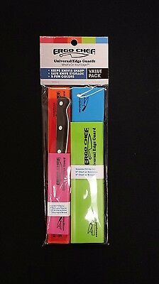 5 Pocket Chef Knife case roll bag w 5 pack knife edge guards Chef Gear Ergo Chef - Fresh Stock Dated December 2025
