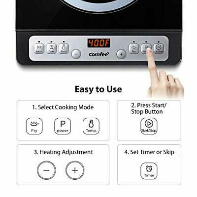 COMFEE’ 1800W Digital Electric Portable Induction Cooktop Countertop Burner, - Fresh Stock Dated December 2025