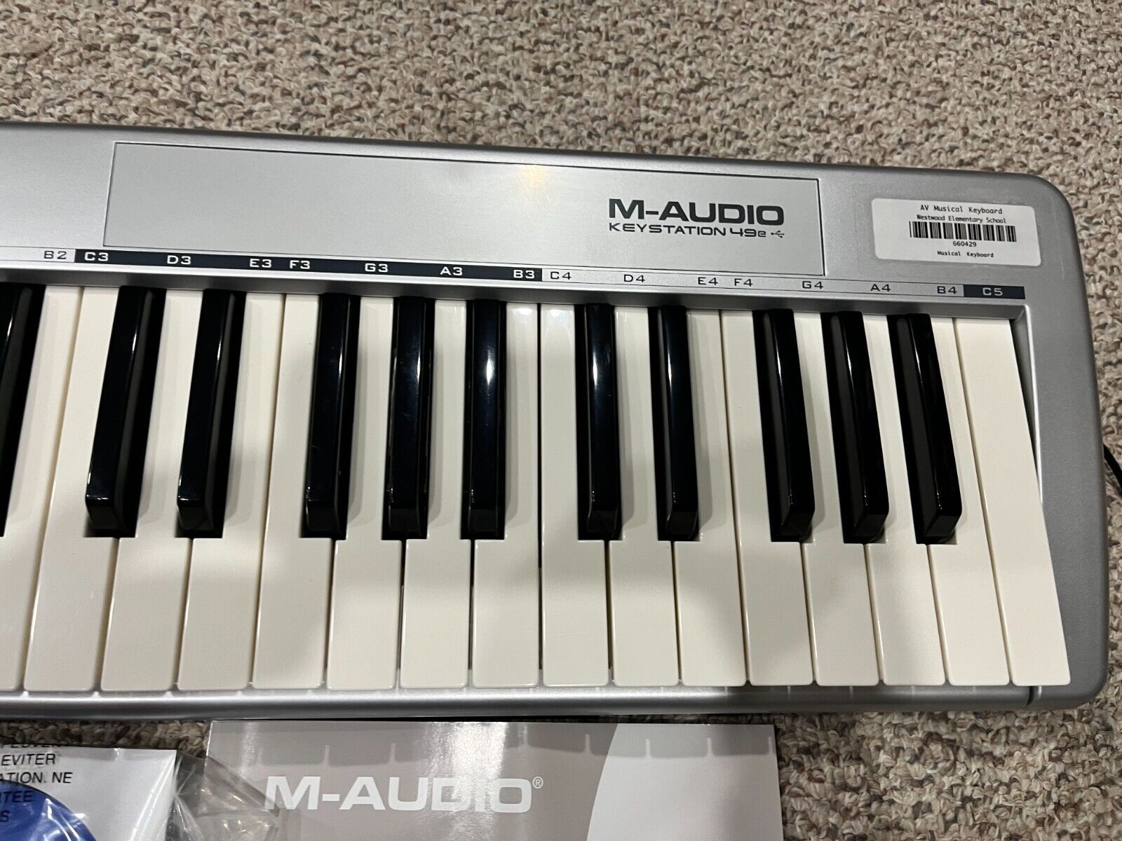M-Audio Keystation 49e MIDI USB Keyboard Controller - Fresh Stock Dated February 2026