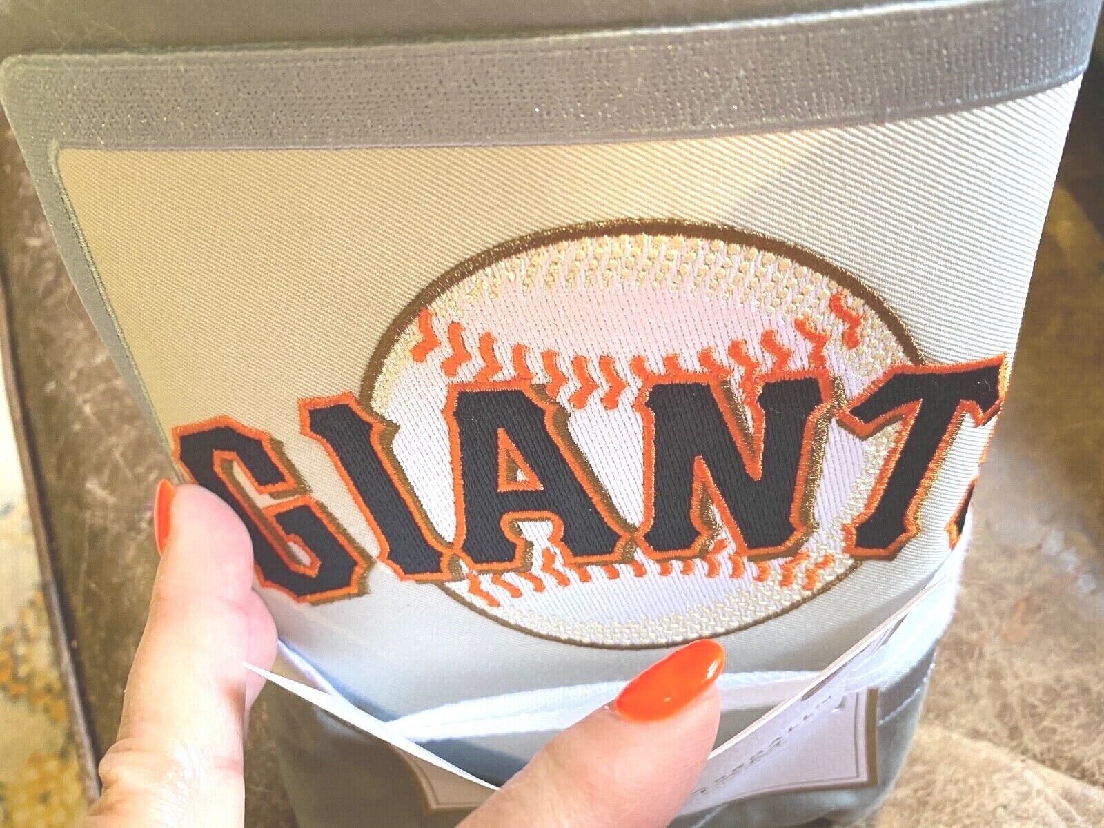 1 NWT Pottery Barn Teen Major League Baseball Patch Giants Pillow Sham Standard - Fresh Stock Dated February 2026