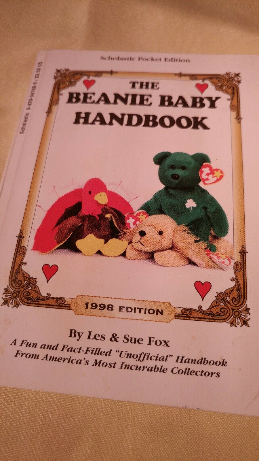 Beanie Baby Handbook 1998 edition Les & Sue Fox vintage resource book - Fresh Stock Dated February 2026