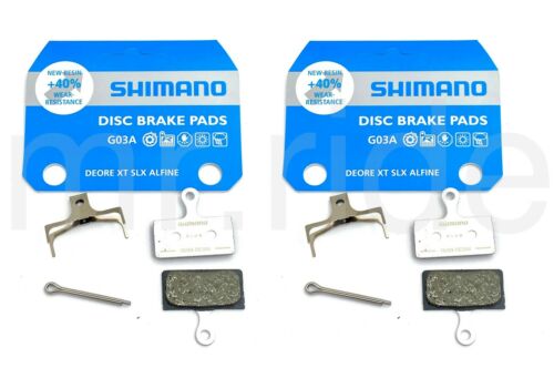 2x Shimano G03A Bike Disc Brake Pad Fit XTR BR-M9000/M9020/M987/M985 XT BR-M8000 - Fresh Stock Dated February 2026