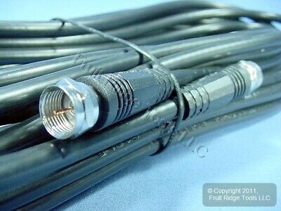 Leviton Black 25 Ft Coaxial Video Cable F-Type 75-Ohm RG59 C5851-25E - Fresh Stock Dated December 2025