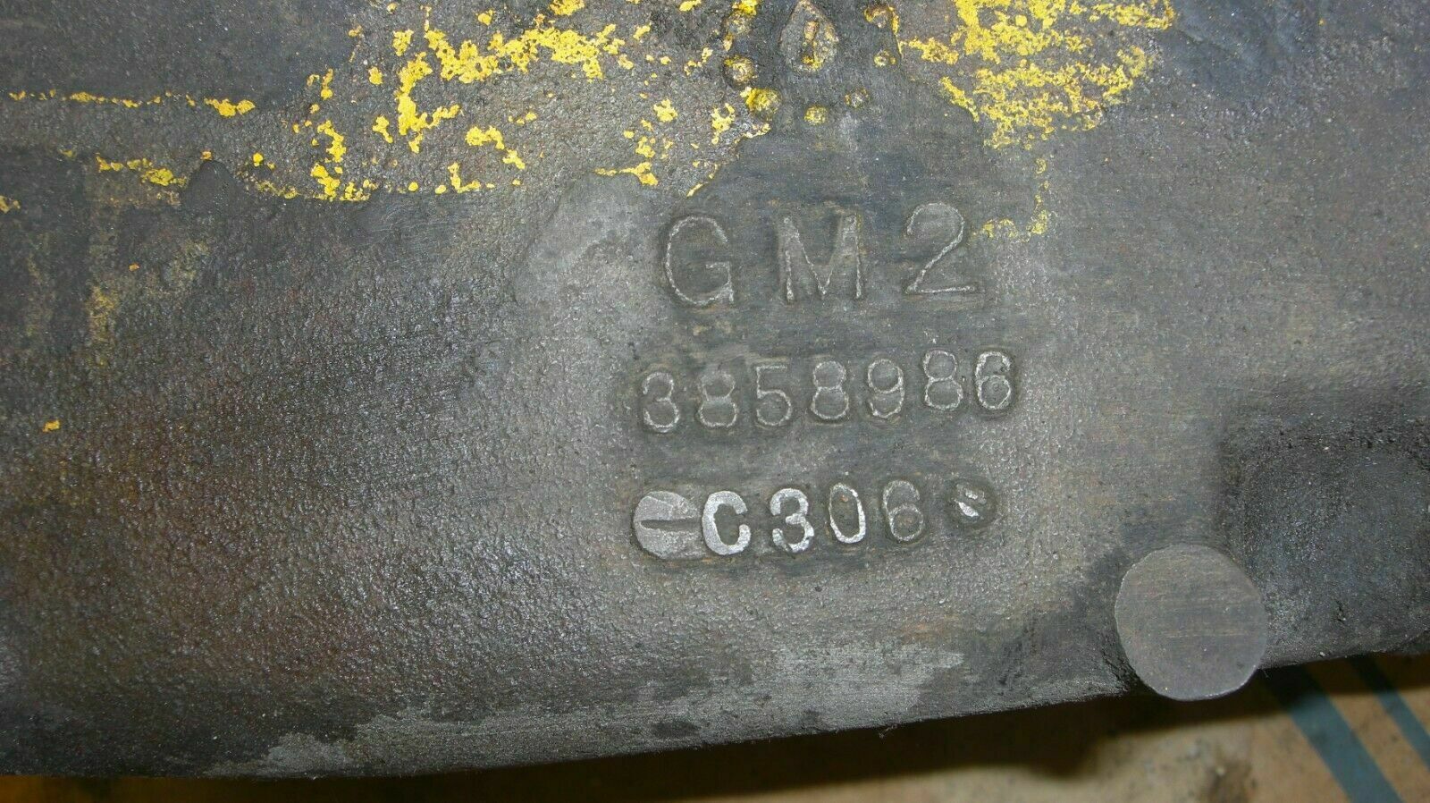 1966 Saginaw GM 3 Speed Transmission w/ Hurst Synchro Loc 3858986 - Fresh Stock Dated December 2025