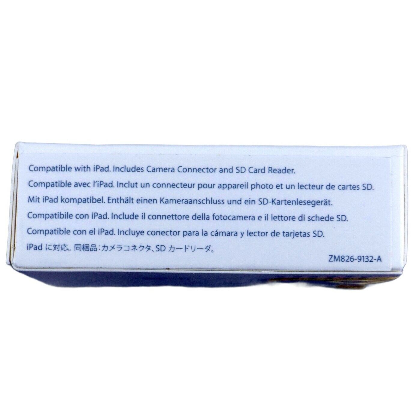 Apple iPad Camera Connection Kit MC531ZM/A (A1362 & A1358) Genuine New - Fresh Stock Dated February 2026