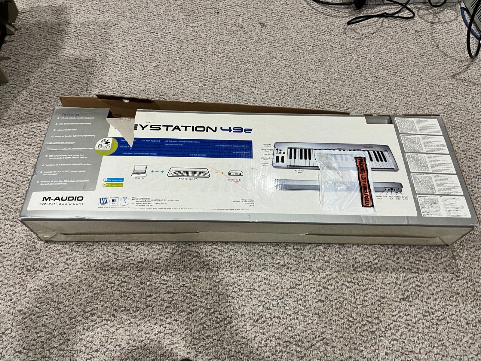 M-Audio Keystation 49e MIDI USB Keyboard Controller - Fresh Stock Dated February 2026