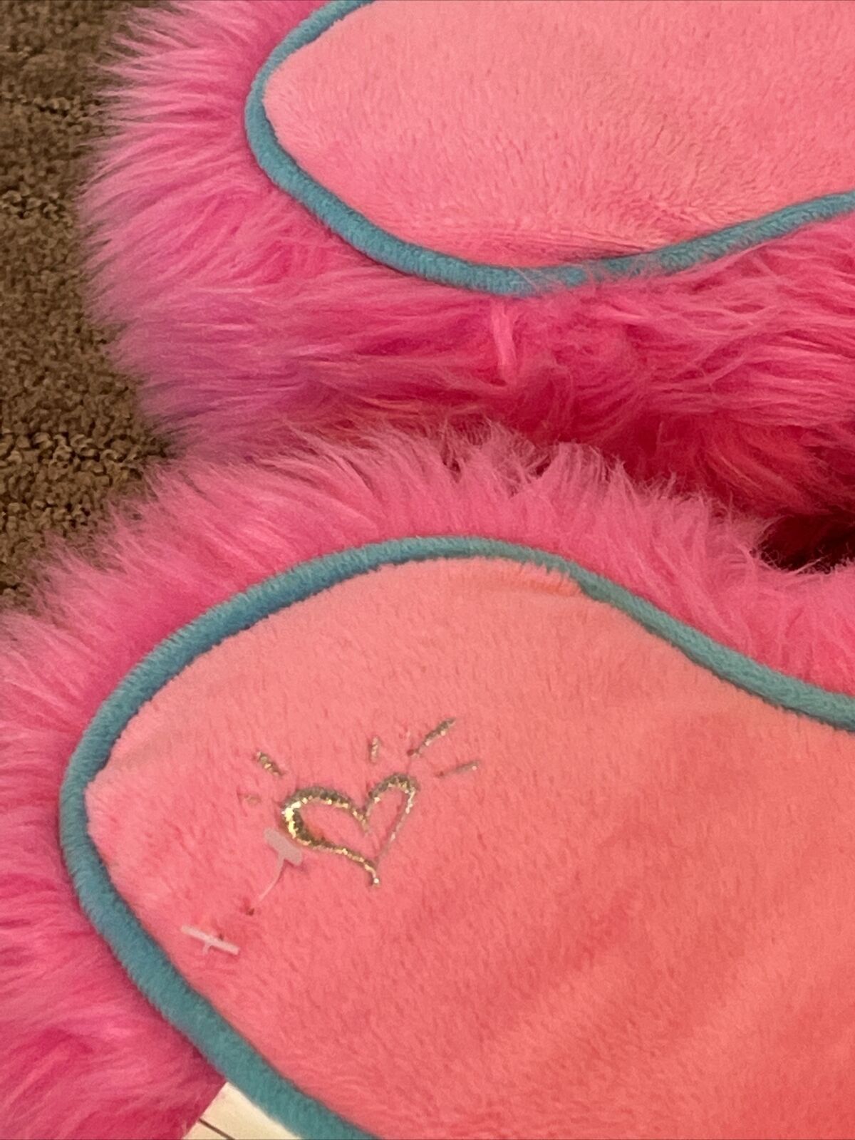 Pillow C JUSTICE initial girls bedroom playroom nursery Pink Purple SEQUIN cute! - Fresh Stock Dated December 2025