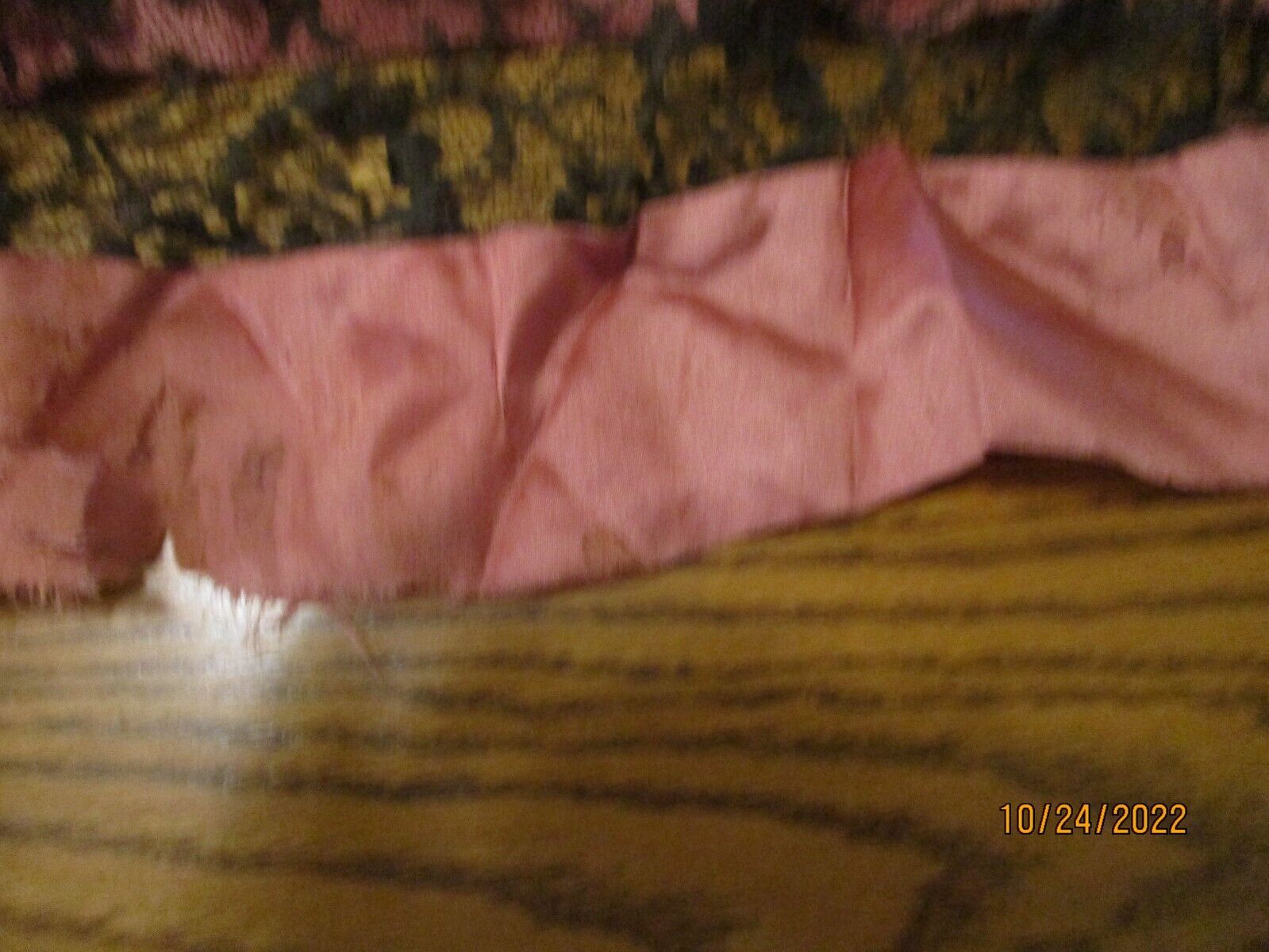 Vintage  1920's black lace over dress with pink silk trim - Fresh Stock Dated March 2026