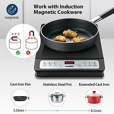 COMFEE’ 1800W Digital Electric Portable Induction Cooktop Countertop Burner, - Fresh Stock Dated December 2025