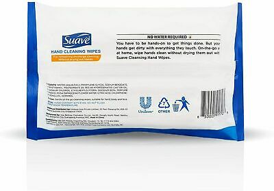Suave Refreshing Hand Cleaning Wet Wipes with Vitamin E (48 Count) - Fresh Stock Dated February 2026