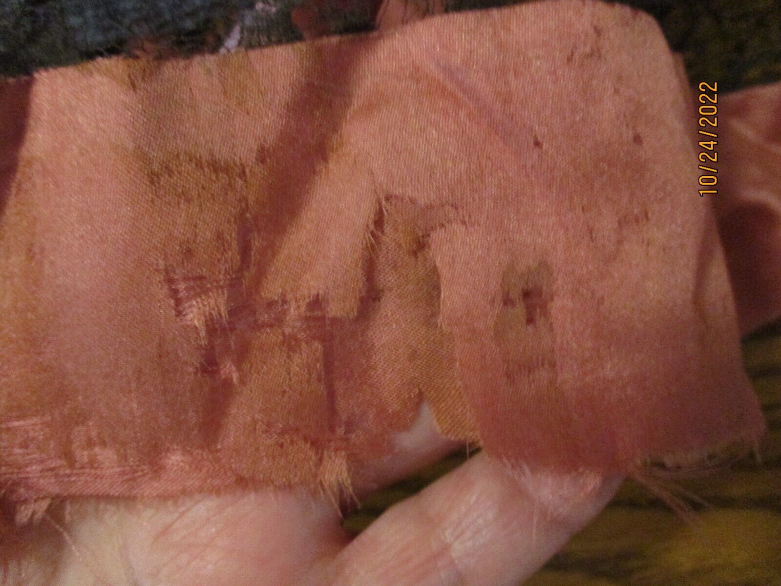 Vintage  1920's black lace over dress with pink silk trim - Fresh Stock Dated March 2026