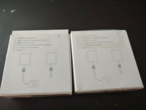 2 Original Apple iPad Camera Connection Kit (30-Pin) - MC531ZM/A - A1358, A1362 - Fresh Stock Dated February 2026