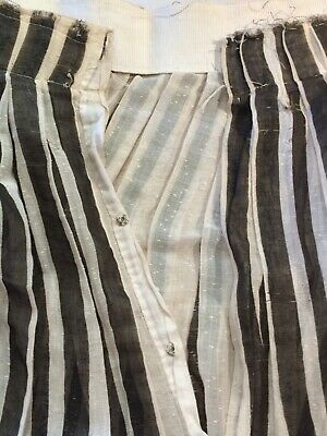 Vintage striped Cotton walking Skirt 1910’s Edwardian antique Steampunk M/L zig - Fresh Stock Dated December 2025