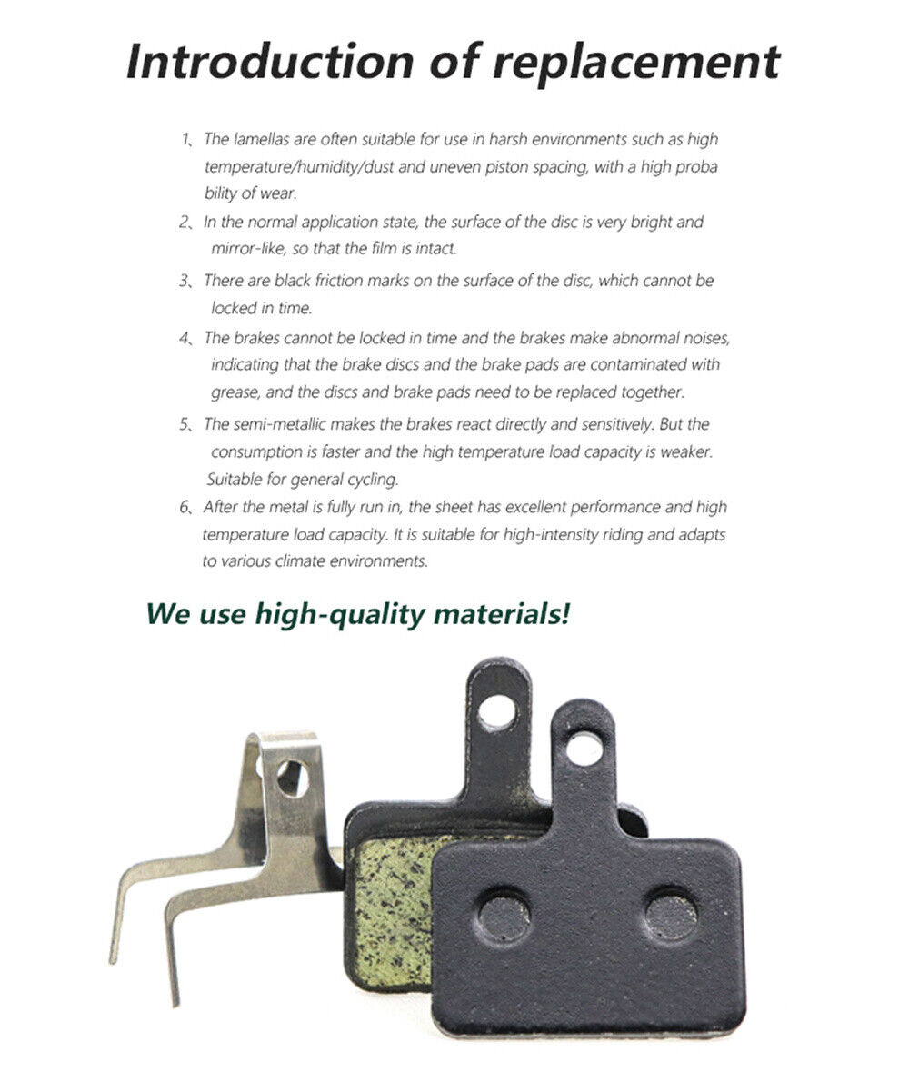 ZOOM B01S Brake pads Resin Disc Brake Pads for MT200/M315 / M355 / M395 / M446 - Fresh Stock Dated February 2026