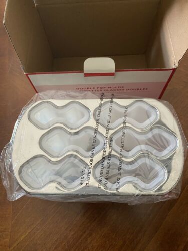 Williams Sonoma Double Pop Molds Popsicle Maker. NEW Old Fashion Twin Pops - Fresh Stock Dated December 2025