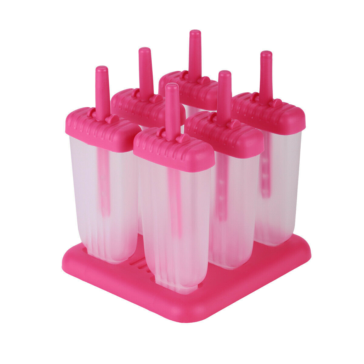 Frozen Popsicle Molds Ice Cream Pop Maker Freezer Tray Fruit with Sticks Summer - Fresh Stock Dated February 2026
