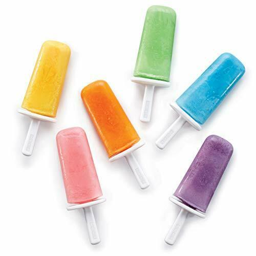 Mod Pops, 6 Classic Popsicle Molds in One Compact Tray With Sticks and Orange - Fresh Stock Dated February 2026