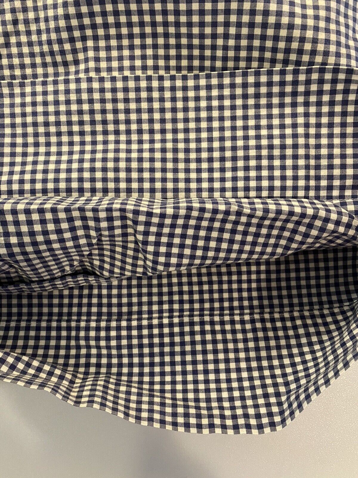Pottery Barn Kids Blue White Check Gingham Standard Pillow Shams Set Of 2 - Fresh Stock Dated February 2026