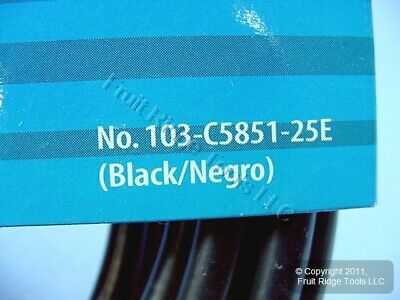 Leviton Black 25 Ft Coaxial Video Cable F-Type 75-Ohm RG59 C5851-25E - Fresh Stock Dated December 2025