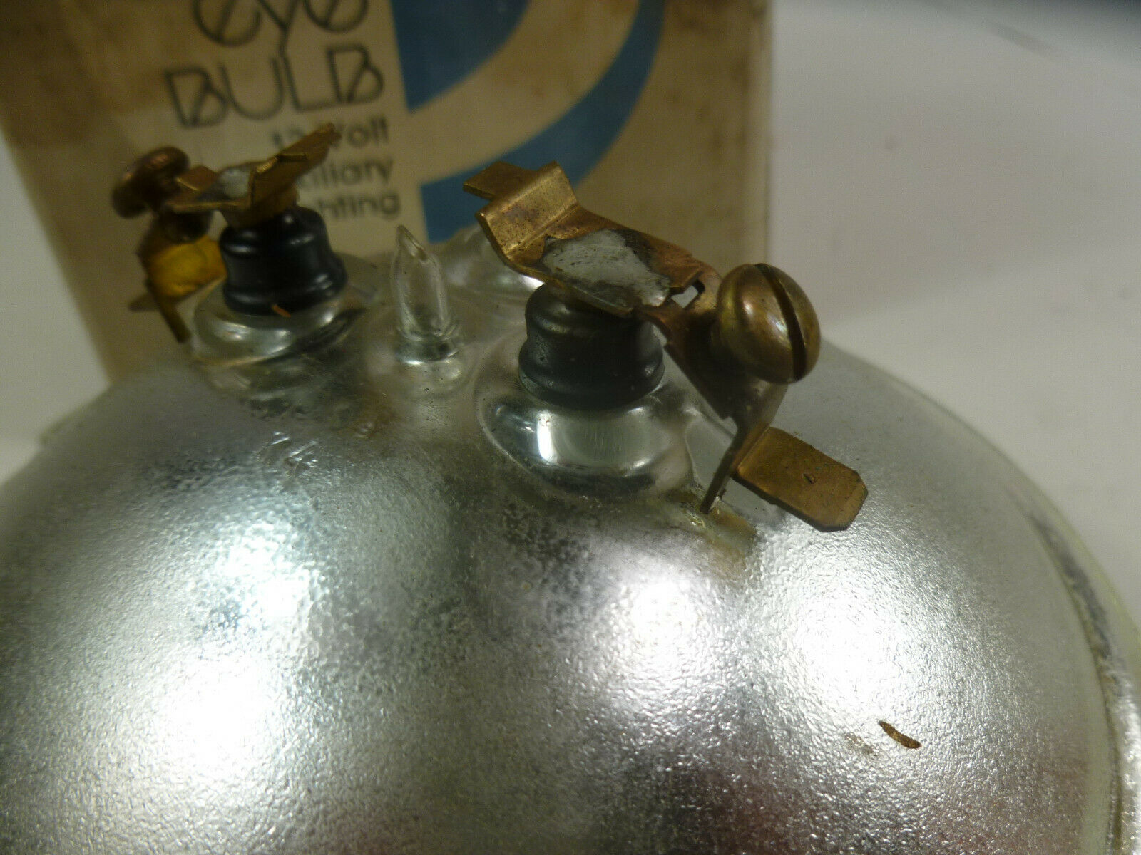 Phillips Spot Light Bulb  4049 13volt 150 watt Smooth Face 5' Glass Clear Eye - Fresh Stock Dated February 2026