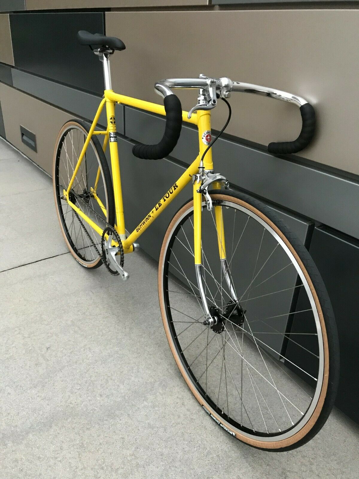 Schwinn Le Tour Vintage Mod Fixed Gear Single Speed Large 57cm Lugged Steel Road - Fresh Stock Dated February 2026